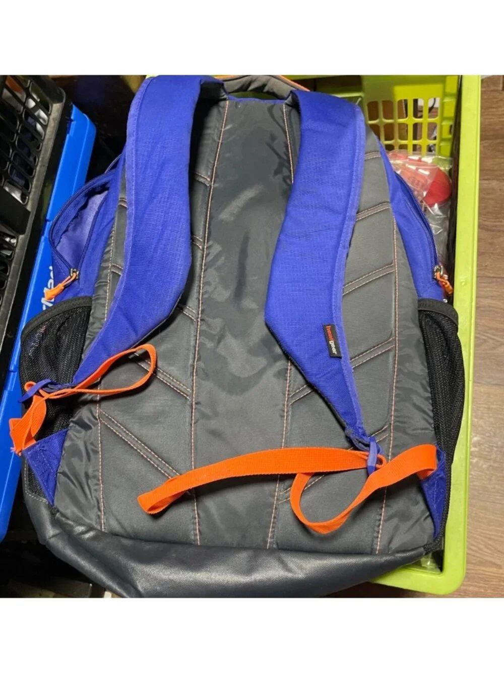 Under Armour Storm Blue & Orange Backpack Multi-Compartment Lightweight Durable